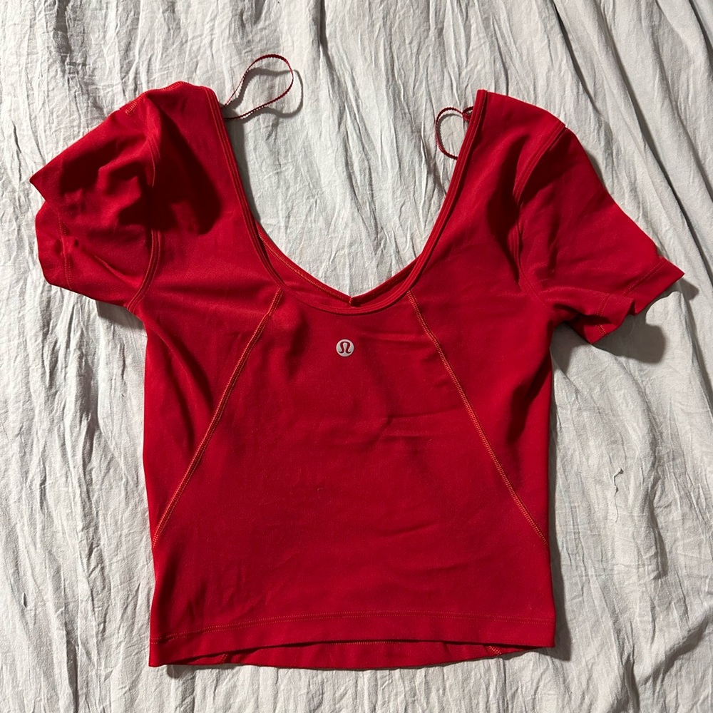 Lululemon Align Tee - Red size 2